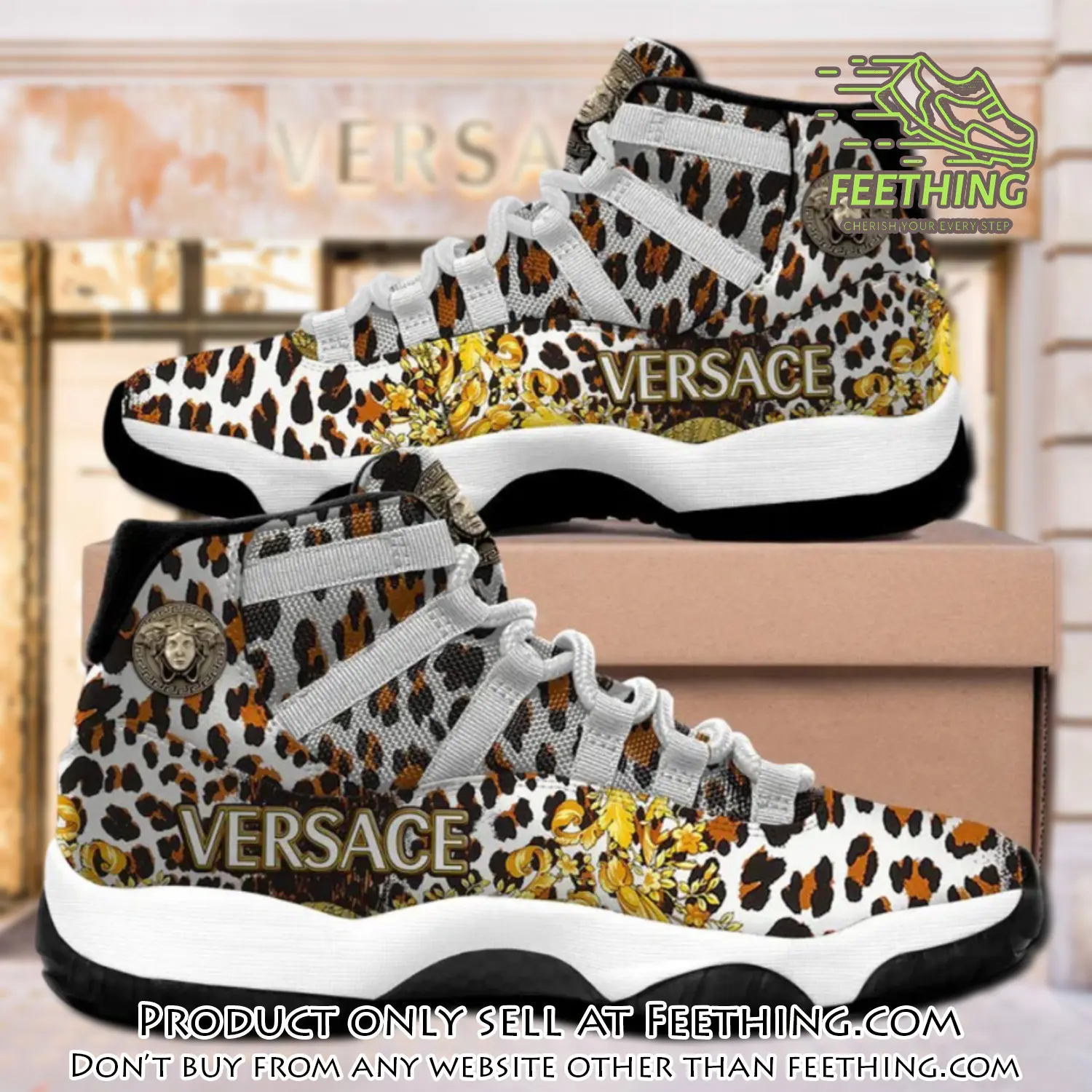 Gianni versace leopard air jordan 11 sneakers shoes hot  for men women ft3000743